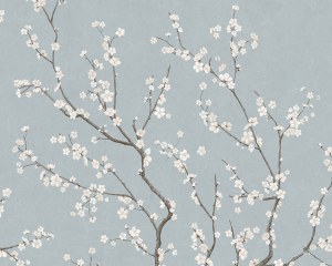 Sakura_Bleu Clair- Papier peint